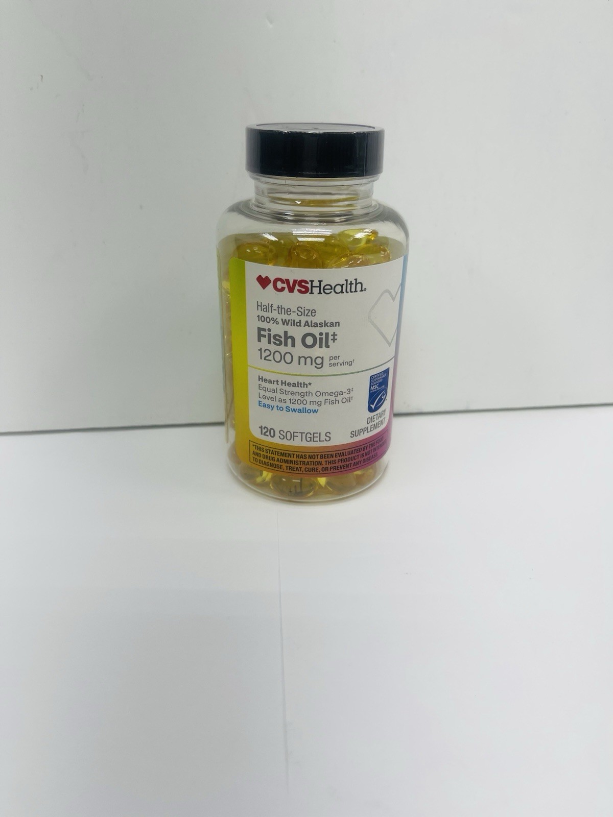 Csv Health Fish Oil 1200mg 120 Softgels Exp 9/27