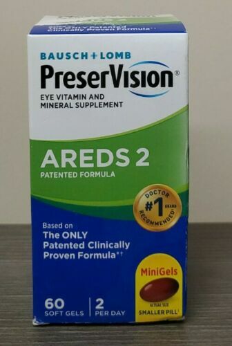 PreserVision Eye Vitamin and Mineral Supplement Areds 2 Formula 60 CT “Exp 5/26”