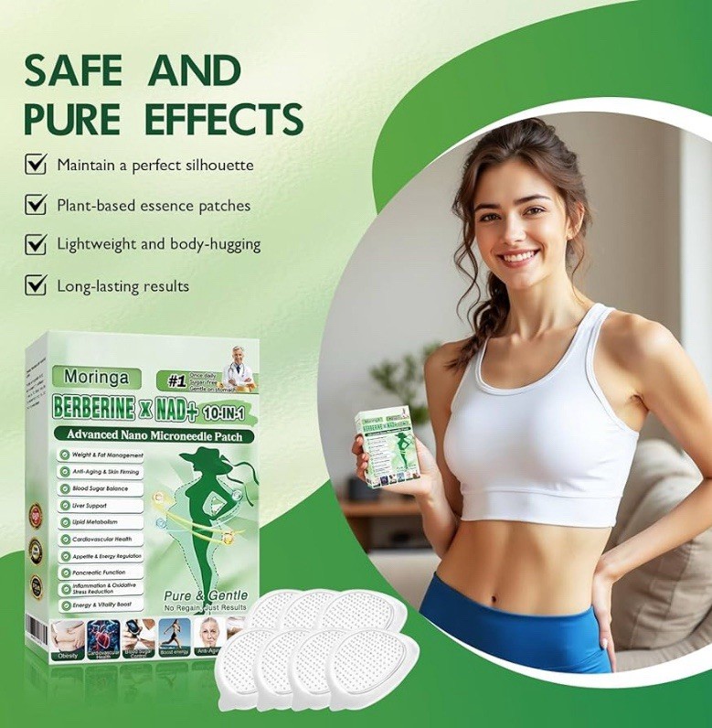 Berberine Moringa Metabolic Patch | Nano Microneedle | 7-Day Results