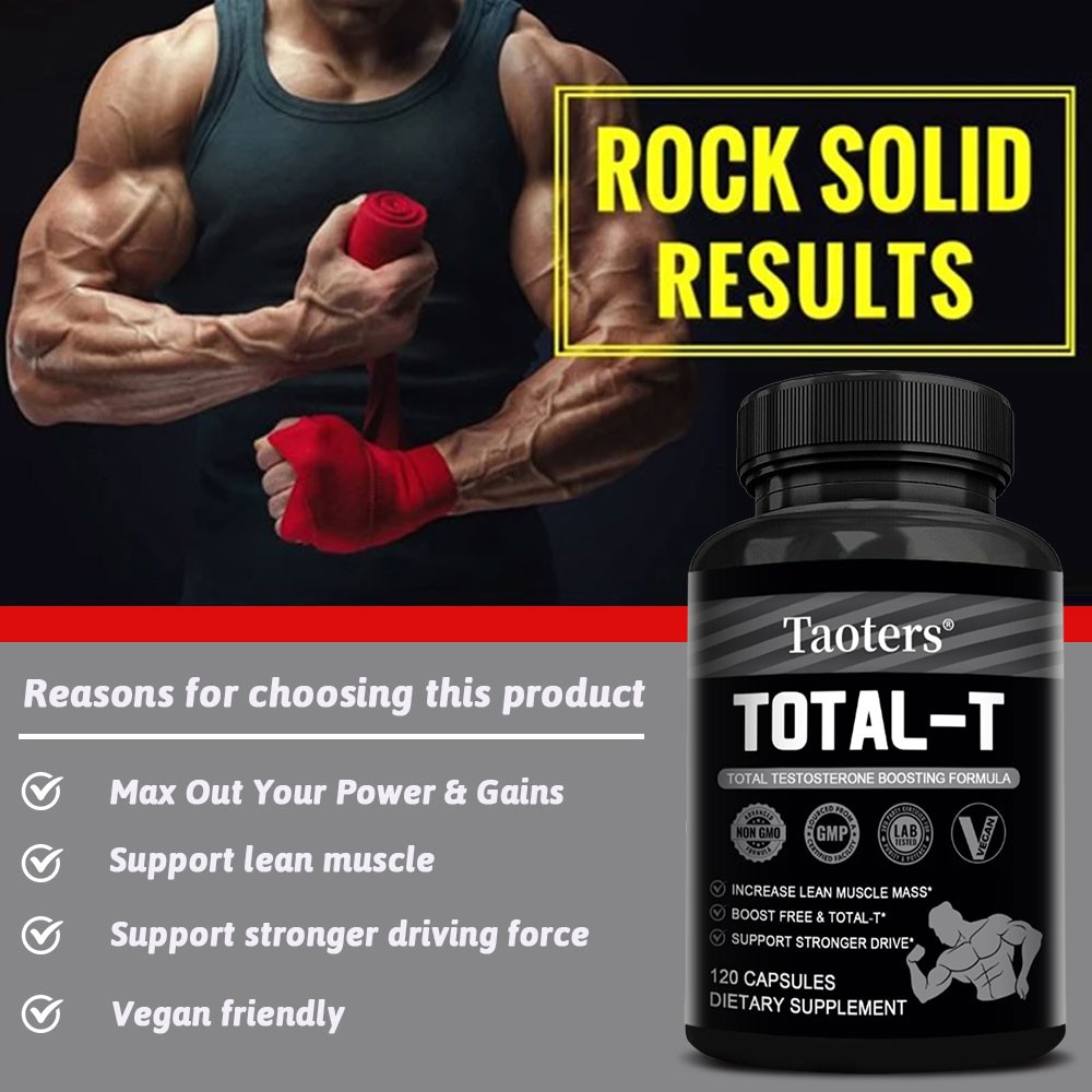 Total-T – Testosteron Booster, Muscle, Stamina, Performance-120 capsules
