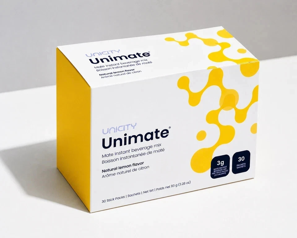 Unicity Unimate Drink Mix 4 Flavours Lemon, Orange, Lemon Ginger, Mixed Berry