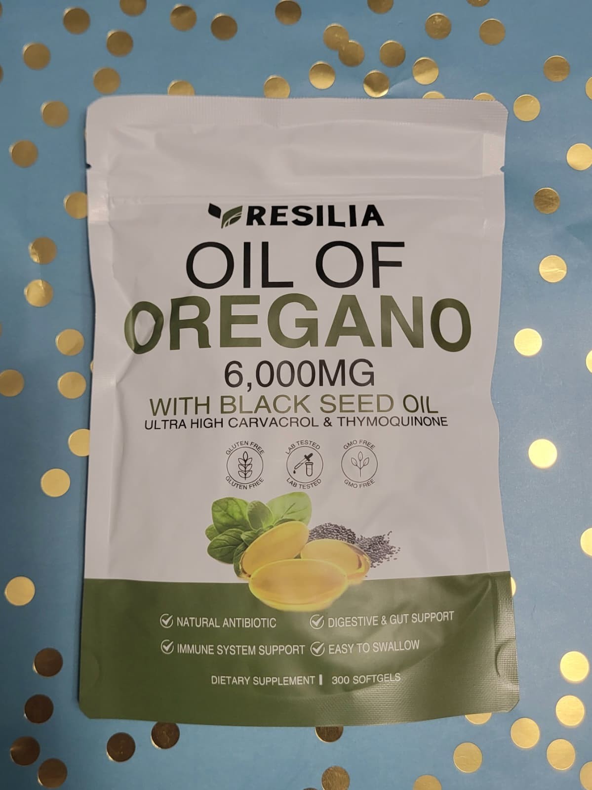 2 in 1 Oil of Oregano & Black Seed Carvacrol Immune Support 300 Softgels