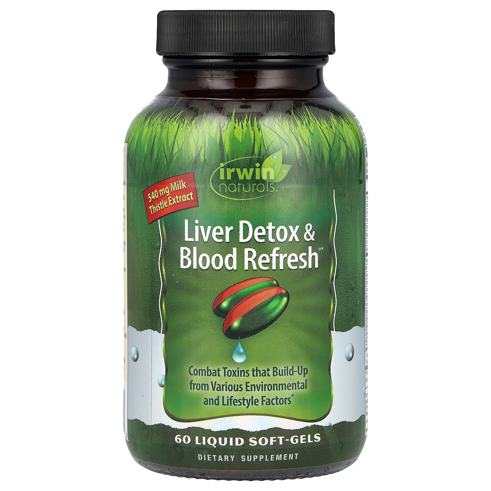 2 X Irwin Naturals, Liver Detox & Blood Refresh�, 60 Liquid Soft-Gels