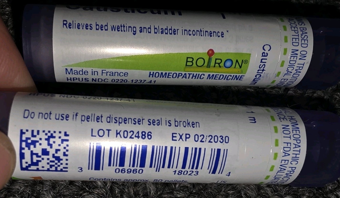 Boiron Homeopathic Medicine Causticum 2 Bottles New