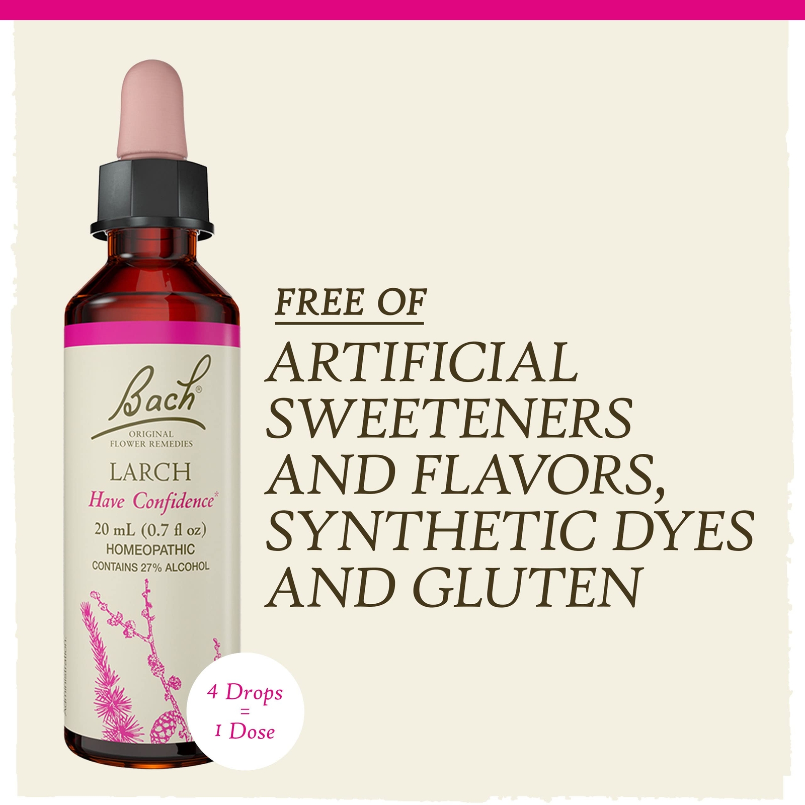 Bach Larch Remedy for Confidence 0.7 Fl Oz Doctor Developed Formula