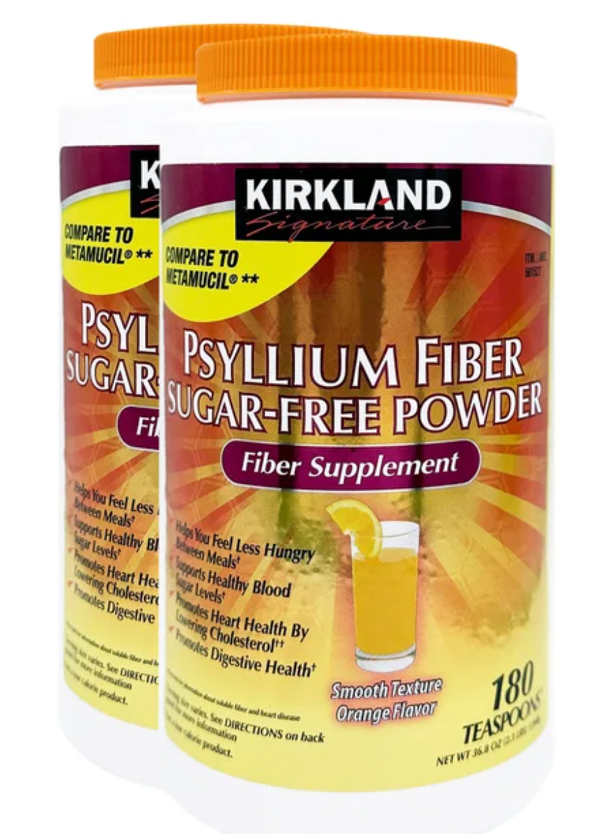 Kirkland Psyllium Fiber Powder Sugar Free 360 Servings Digestive Support