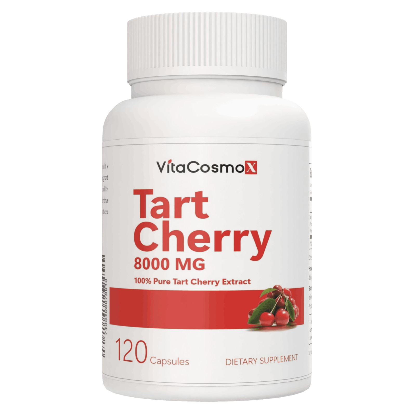 Tart Cherry Ultra Strength 8000mg 120 Caps Heart Health Sleep Support Cleansing