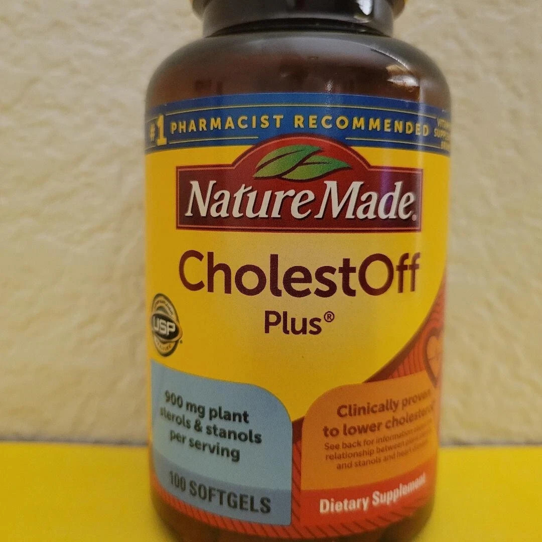 Nature Made Cholestoff Plus Dietary Supplement 100 Softgels 900 mg New Sealed