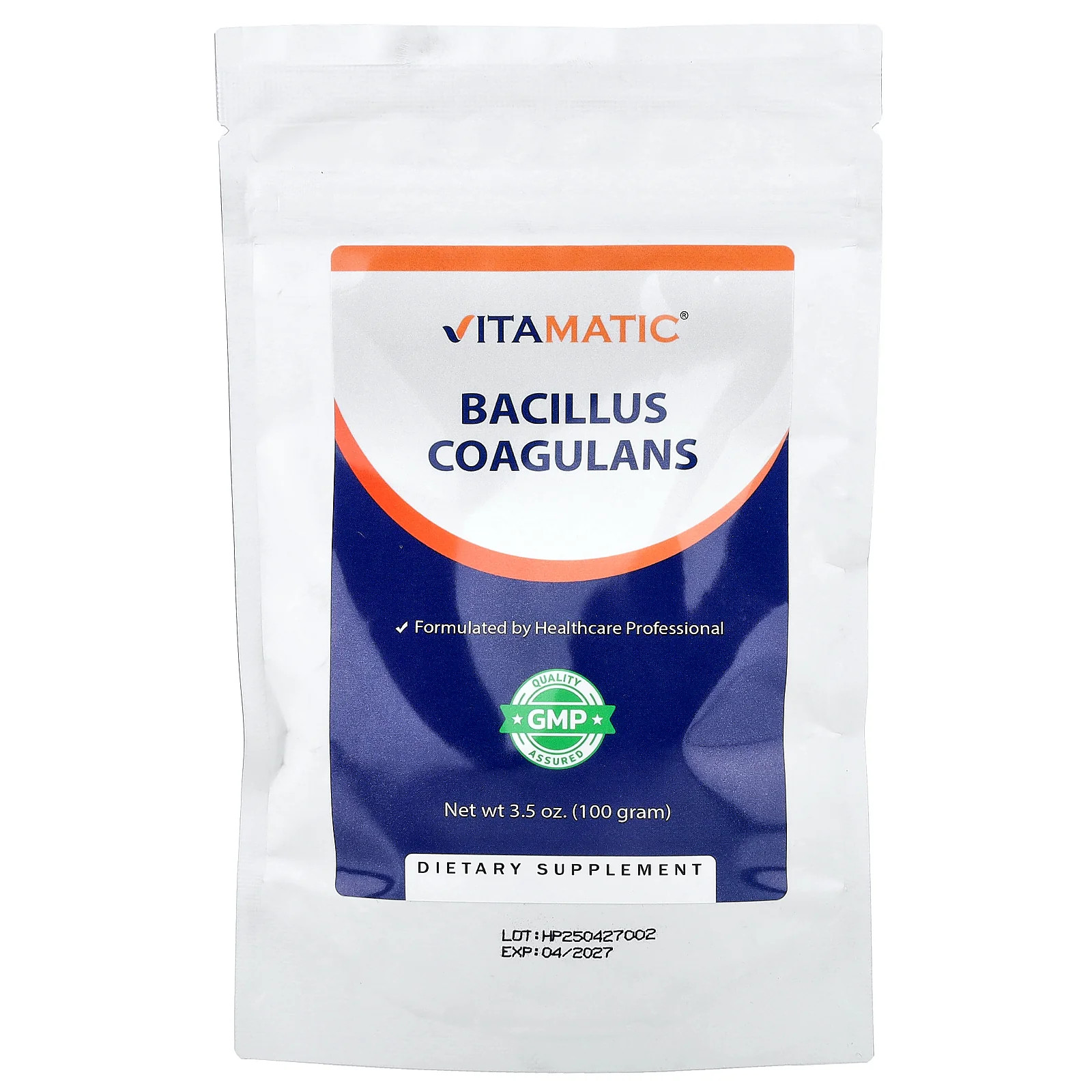 2 X Vitamatic, Bacillus Coagulans, 3.5 oz (100 g)
