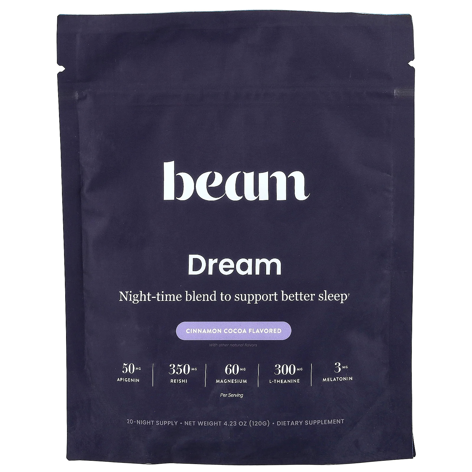 2 X Beam, Dream, Cinnamon Cocoa, 4.23 oz (120 g)