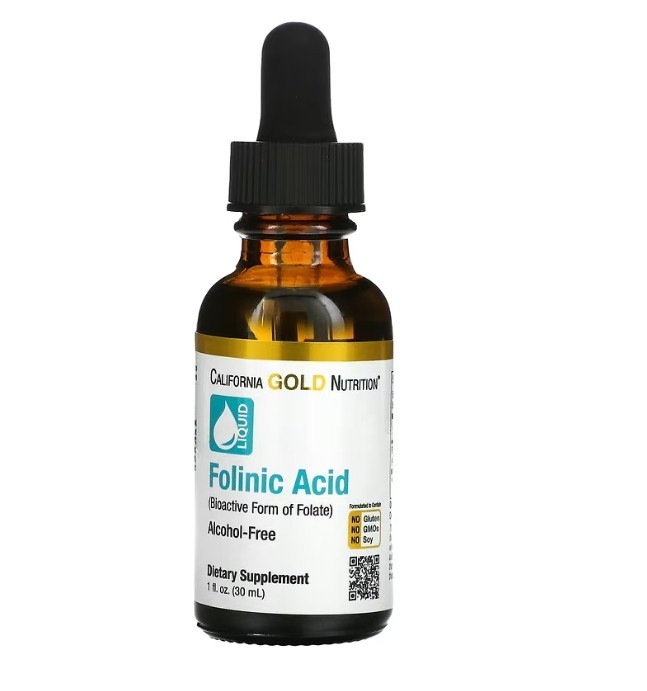 California Gold Nutrition, Folinic Acid, 4 PACK, 1 fl oz, YES ship to Saudi UAE