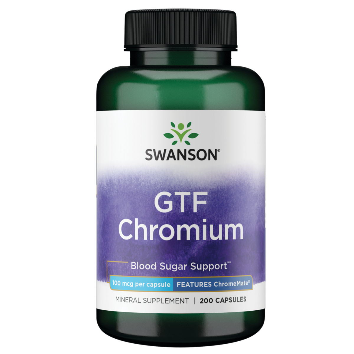 Swanson Gtf Chromium 100 Mcg 200 Capsules
