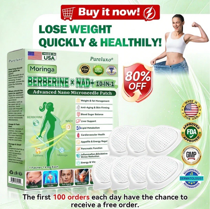 Berberine Moringa Metabolic Patch | Nano Microneedle | 7-Day Results
