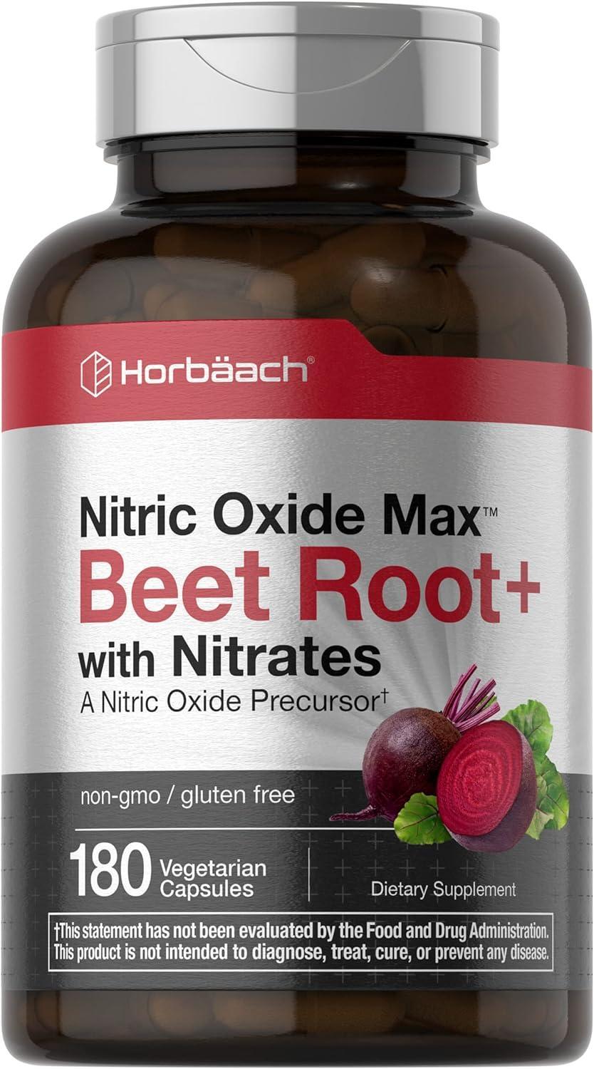 Beet Root Nitric Oxide Precursor Fuel Up Blend Superfood Energy Support 180 Caps