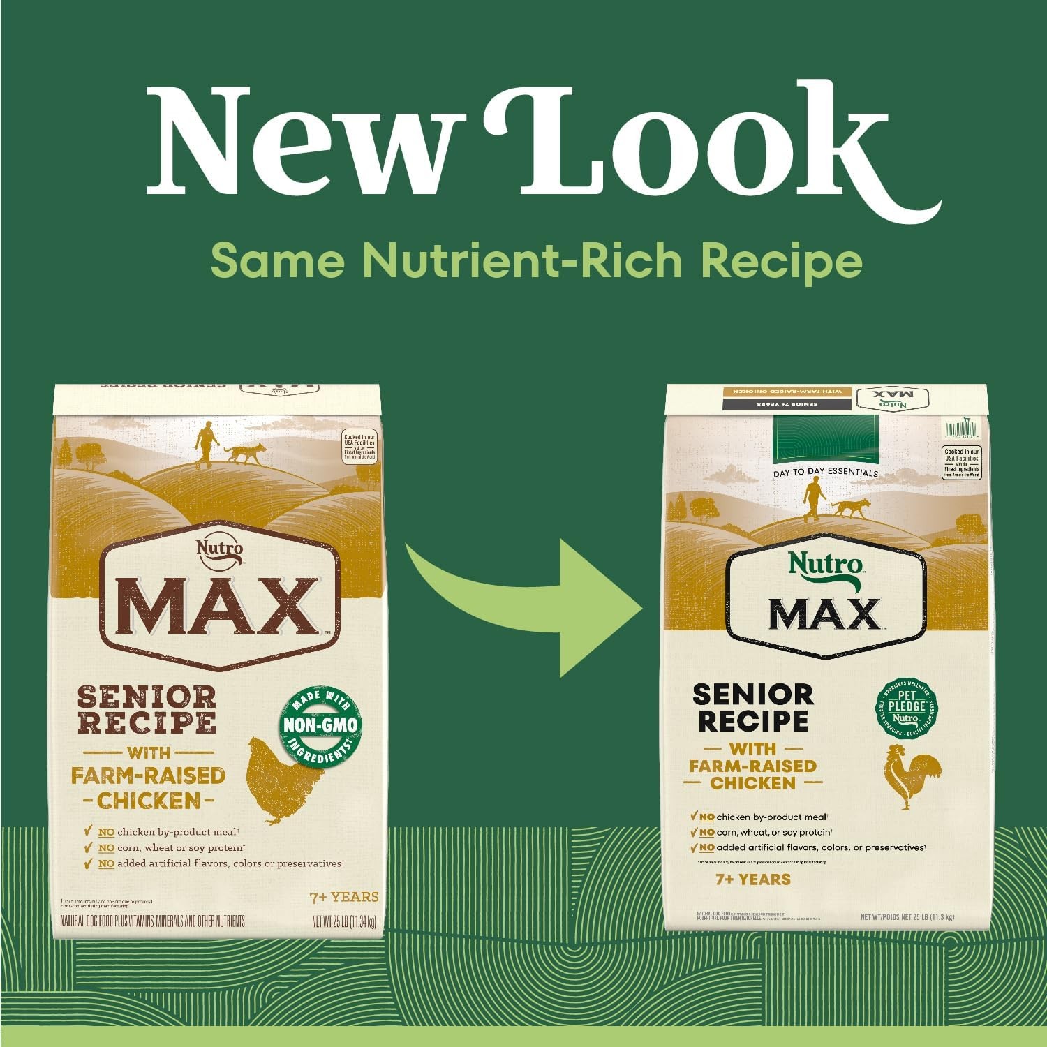 Nutro Max Senior Dog Food,Dry Dog Food with Farm-Raised Chicken,25 lb. Bag