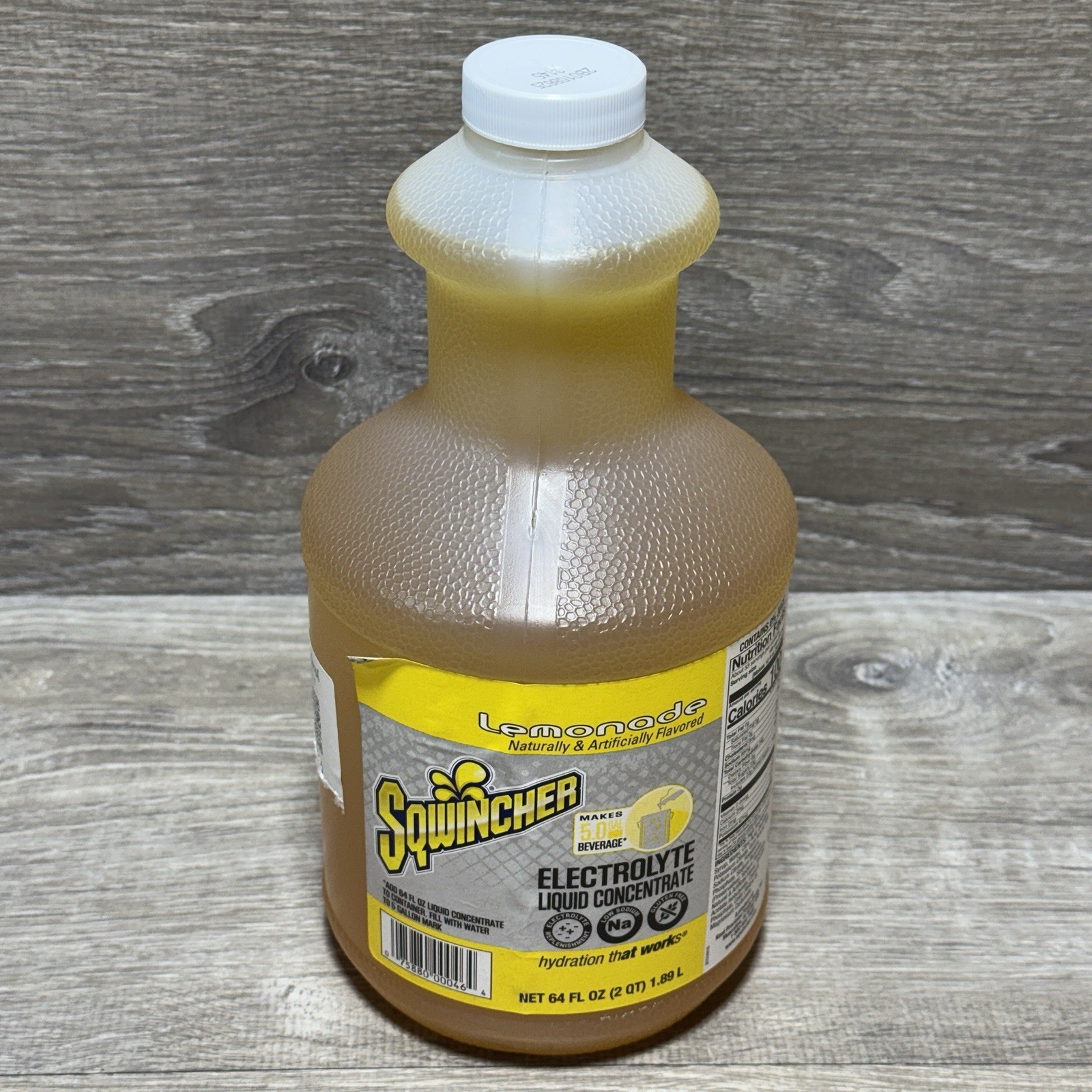 Sqwincher Sports Drink Liquid Concentrate 64 Oz., Lemonade Electrolyte Hydration