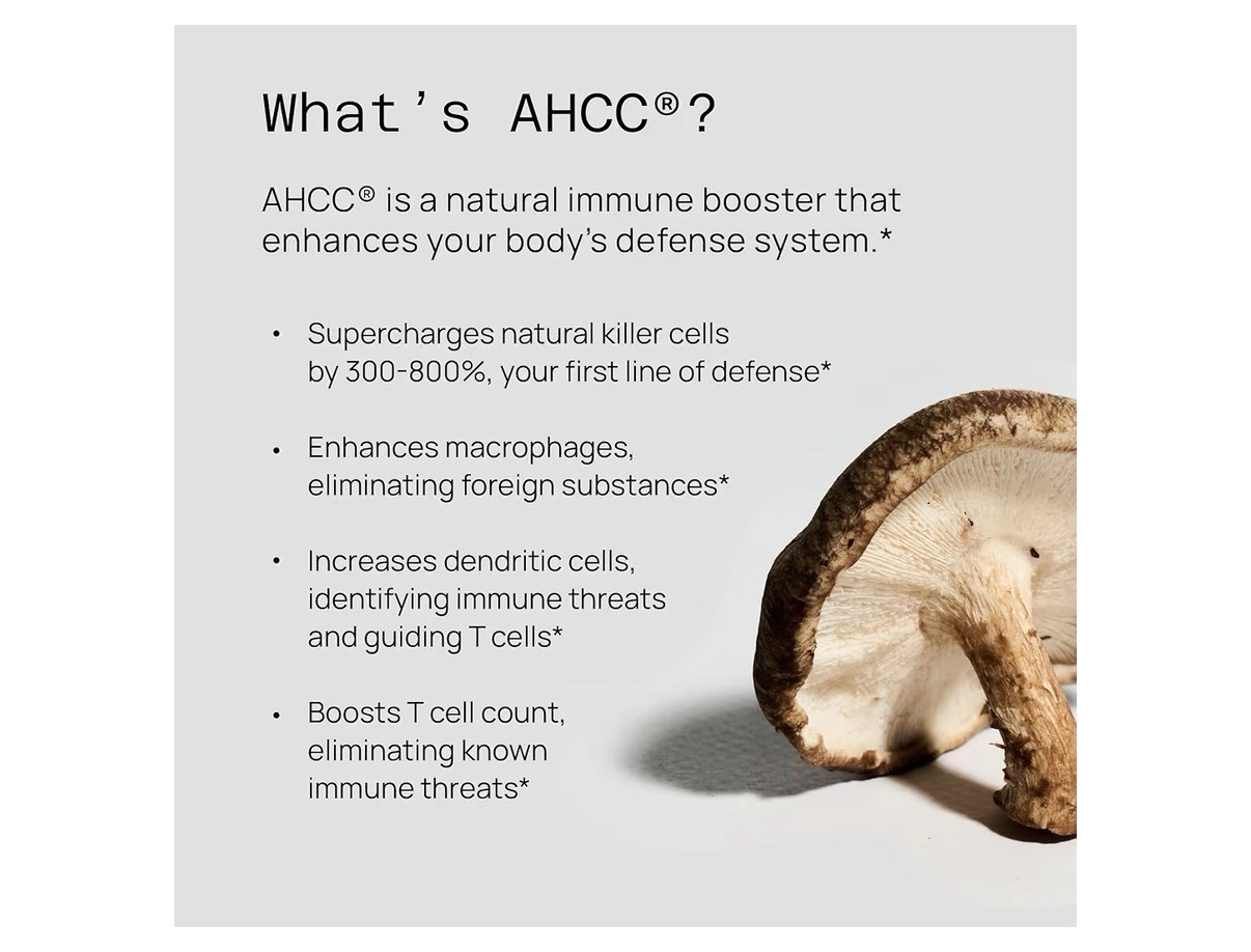 2 Packs Quality of Life Kinoko Gold AHCC Immune Support 120 Capsules