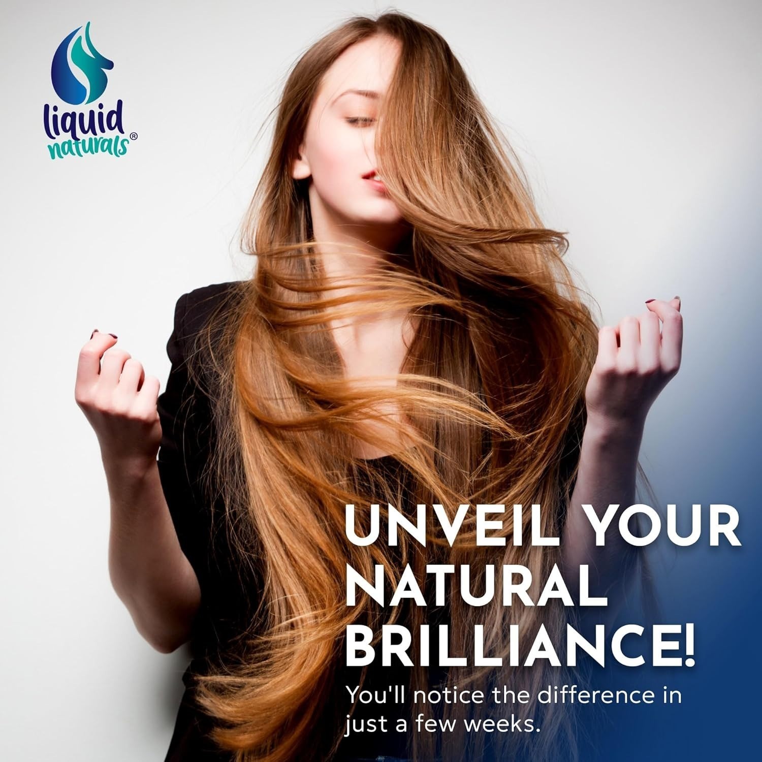 Liquid Collagen & Biotin Drops 2oz | Hair Skin Nail Support | Vanilla Flavor