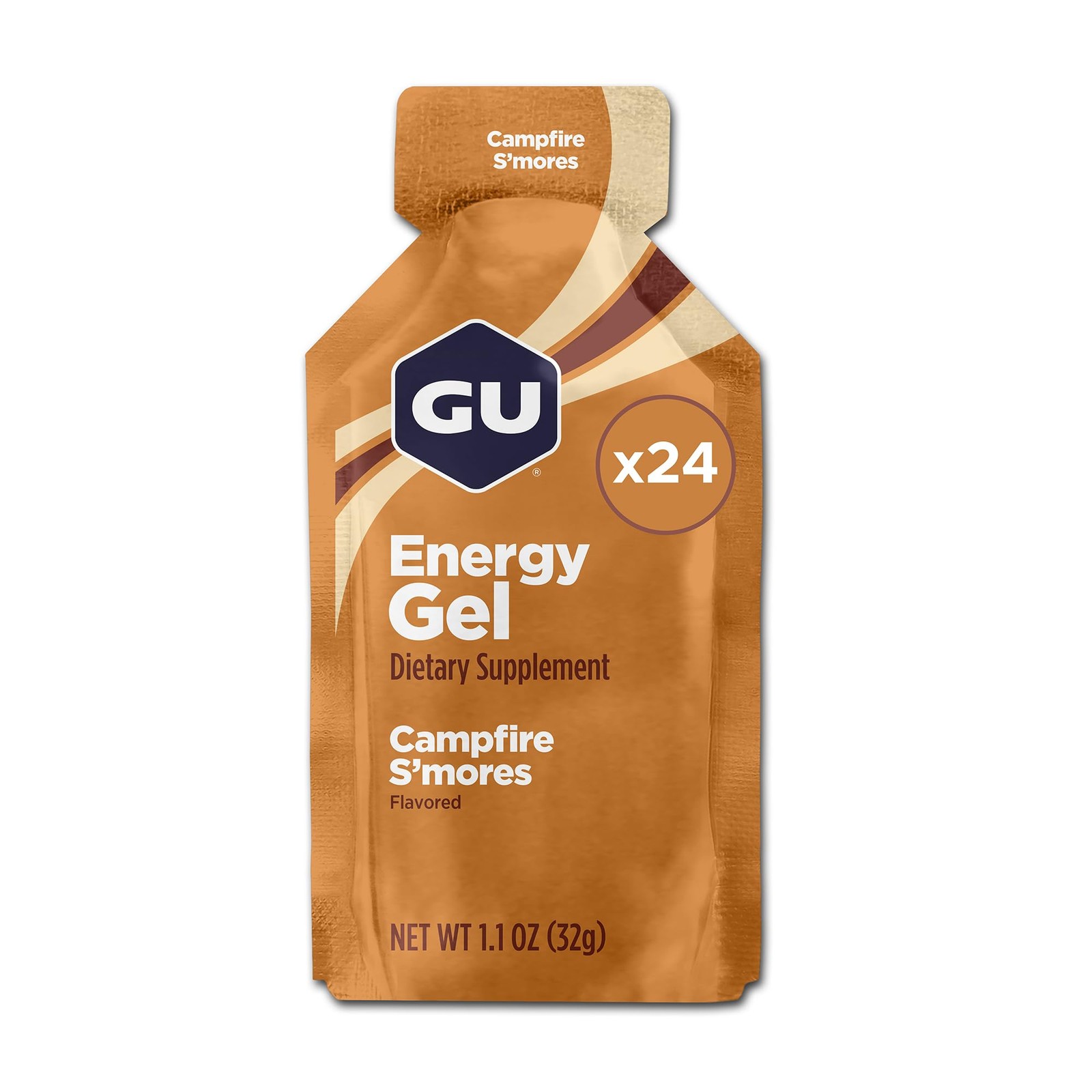 GU Energy, Original Energy Gels, Campfire Smores – 24 1.1 Fl Oz (Pack of 24)