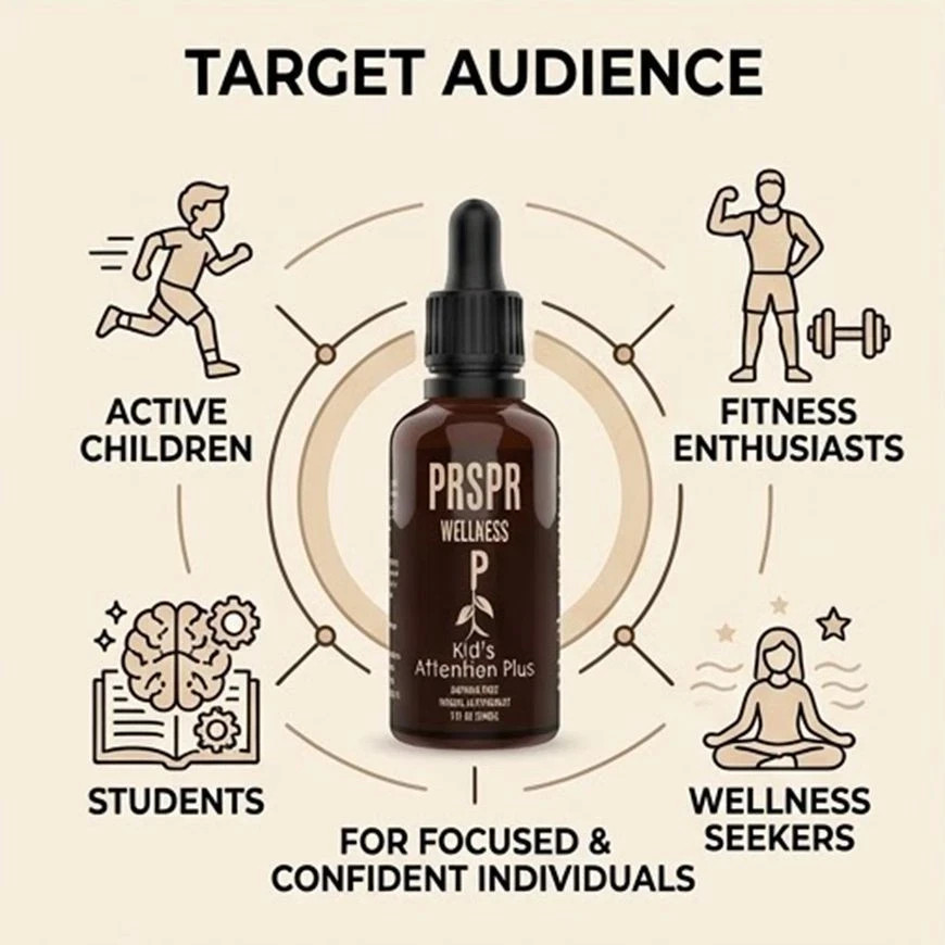 PRSPR Wellness Kid’s Attention Plus 2Pack 60ml Focus Support Herbal Liquid Drops