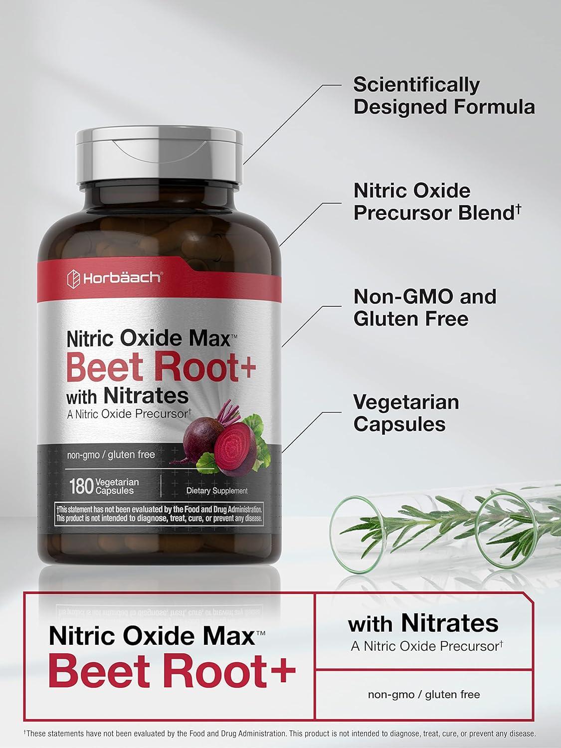 Beet Root Nitric Oxide Precursor Fuel Up Blend Superfood Energy Support 180 Caps