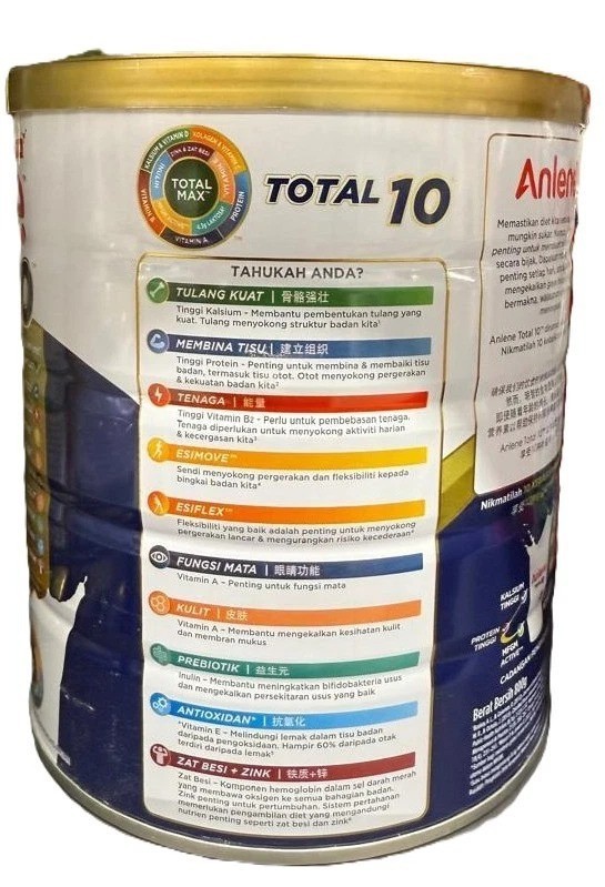 ANLENE Total 10 High Calcium & Collagen Adult Milk Powder 800g – 1 Can