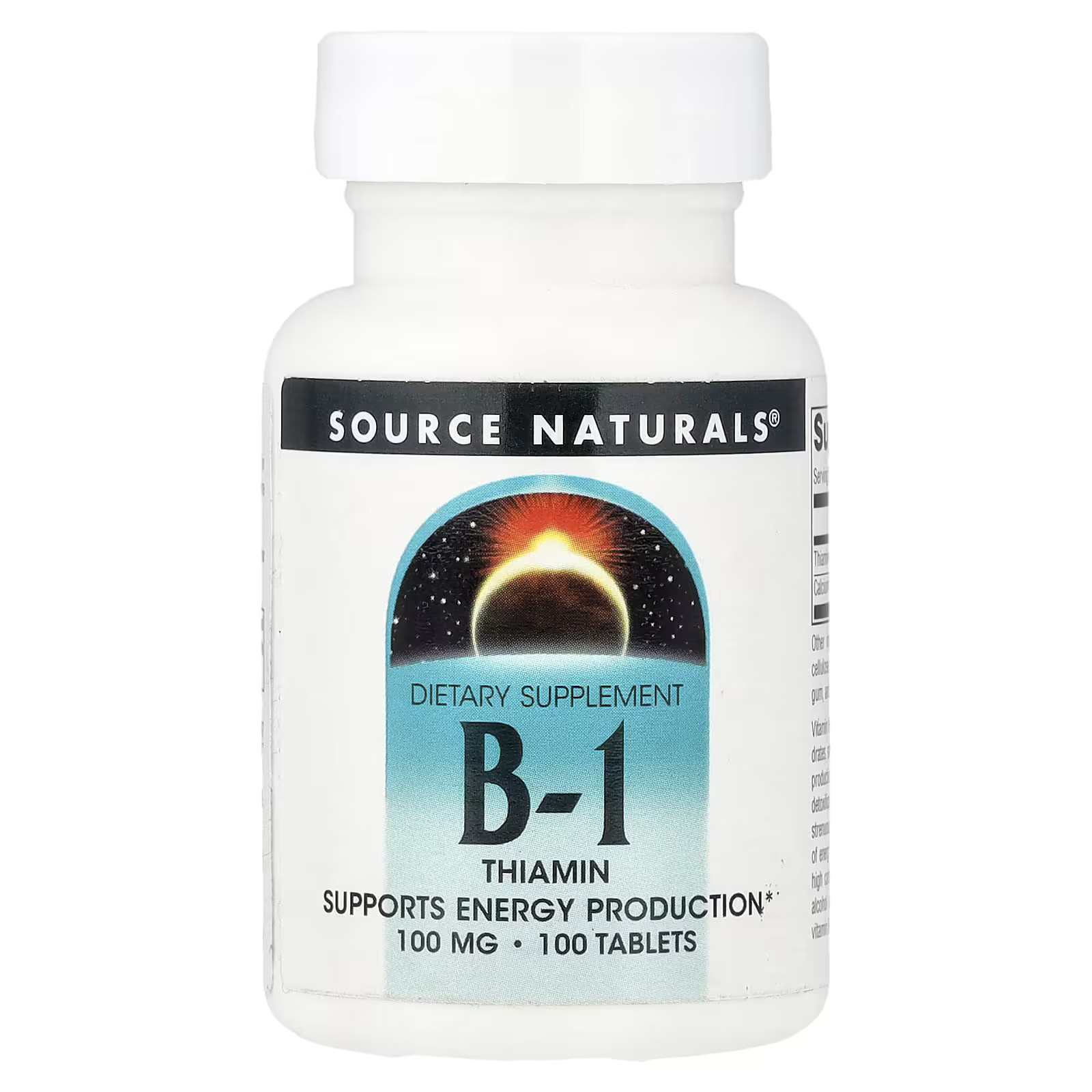 Source Naturals Vitamin B-1Thiamin 100 Tabs