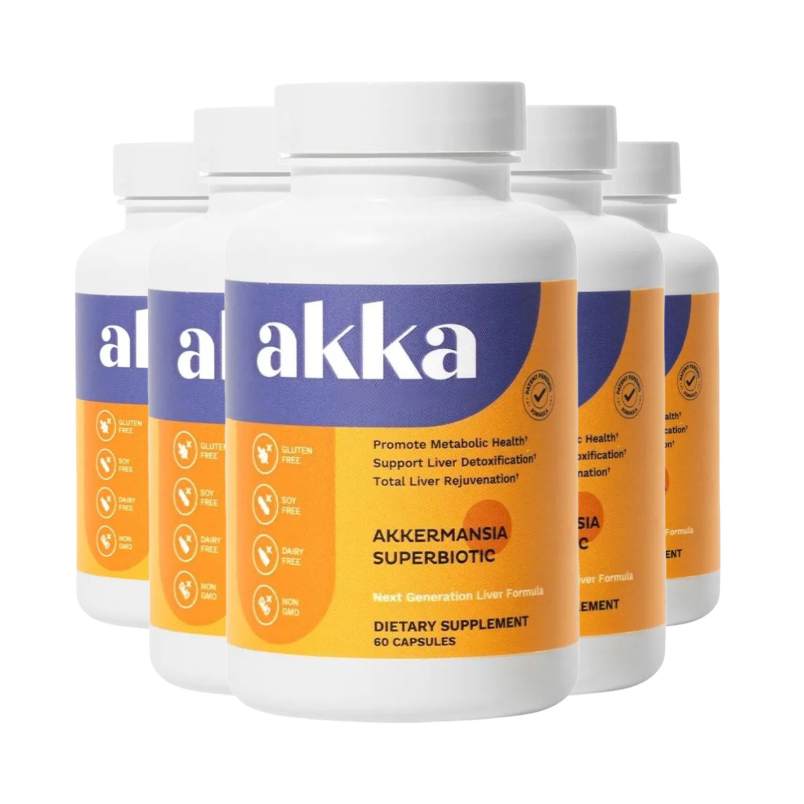 5-Pack AKKA Advanced Liver Detox Cleanse – Supports Healthy Liver Detox- 300 Cap