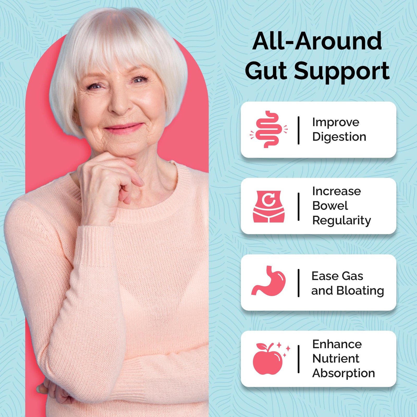 UpWellness Total Revive+ Digestive Enzymes Broad-Spectrum Gut Health Nutrient Ab