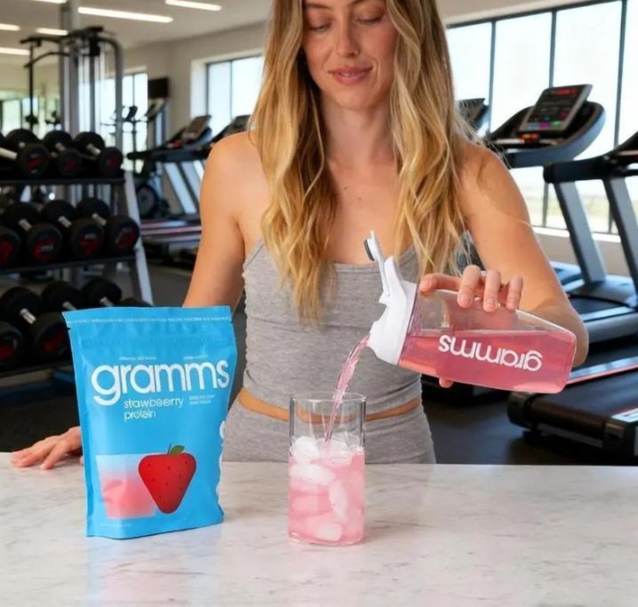 Gramms Grass-Fed Whey Isolate Clear Protein Strawberry Acai Sugar/Lactose Free