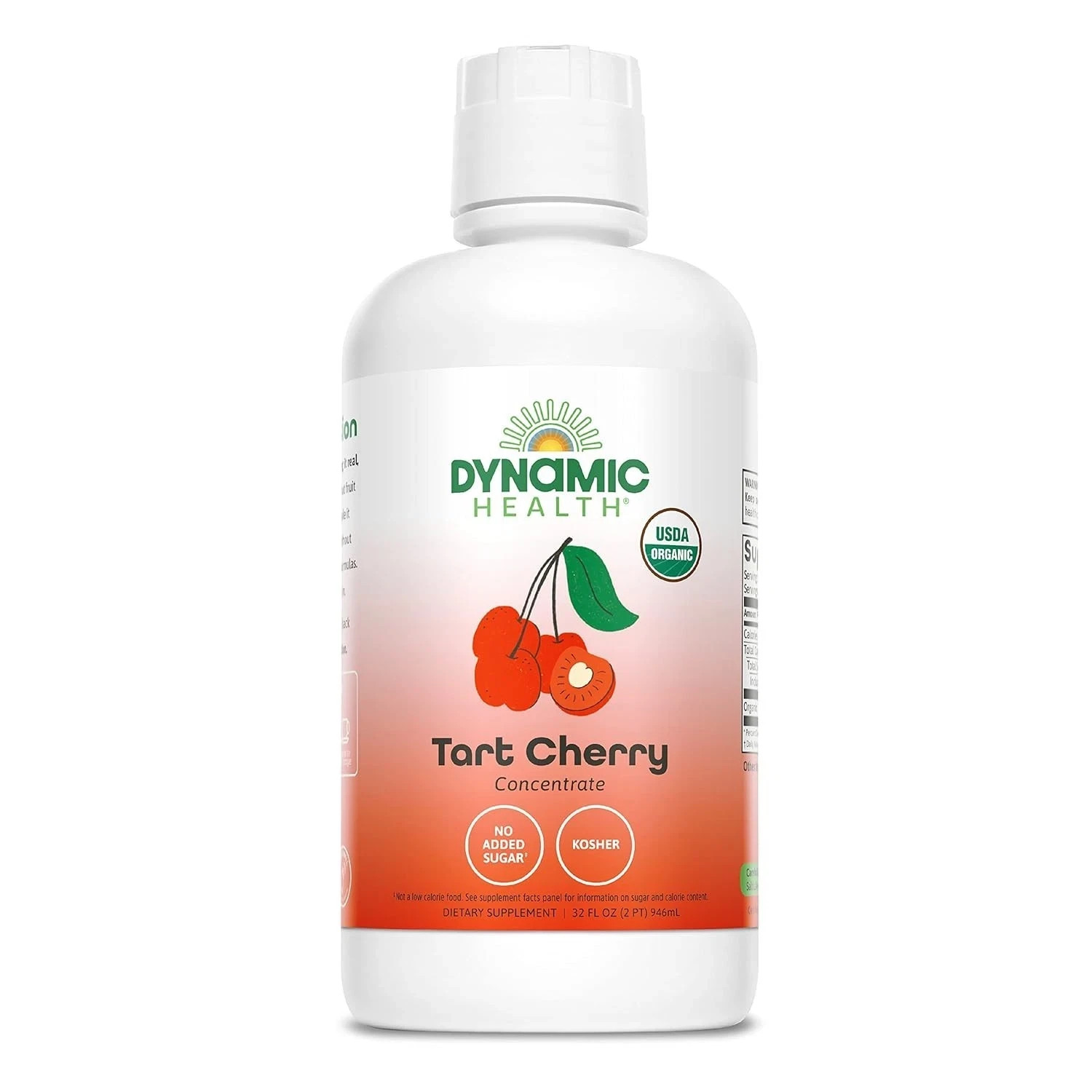 Dynamic Health Tart Cherry Liquid (Certified Organic) Plastic Bottle 32 fl. oz