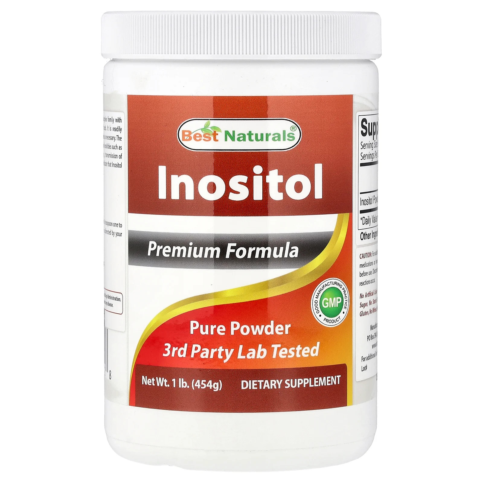 2 X Best Naturals, Inositol, 1 lb (454 g)