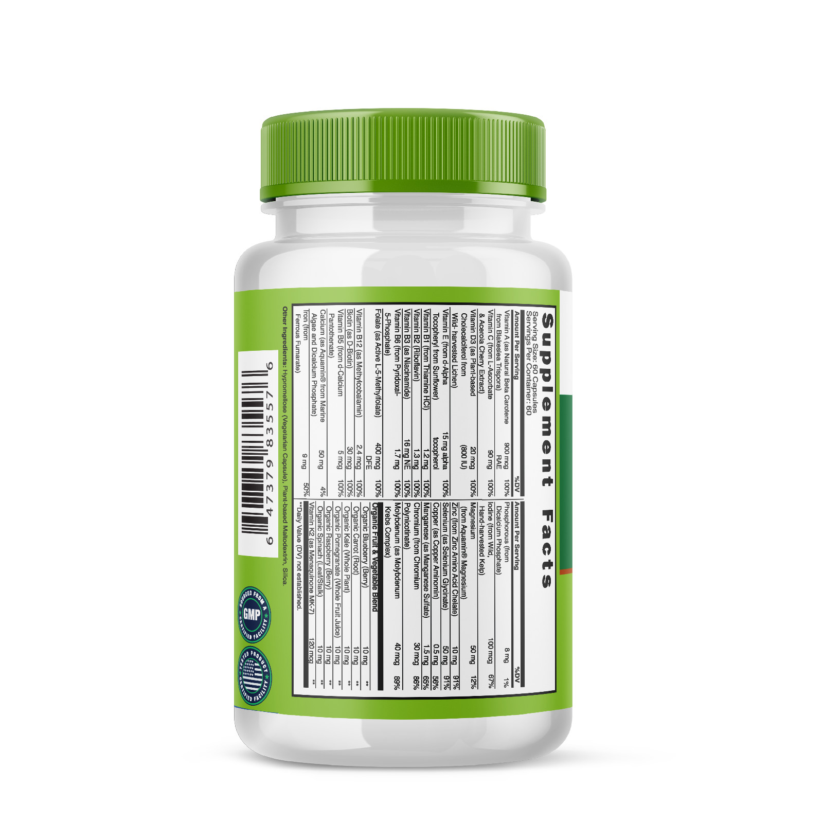 grow vitamin One Daily Multivitamin for Women – Energy Support – Whole Food S…
