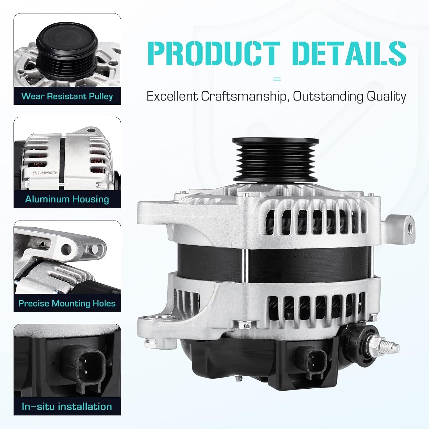 Alternator 3.8L Jeep Wrangler Dodge Caravan VW Routan