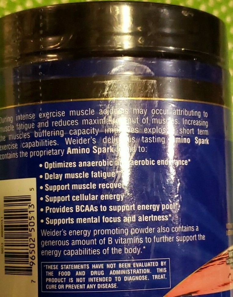 Weider – AMINO SPARK – Watermelon – 30 Servings – 10.58 oz – Exp 9/2026