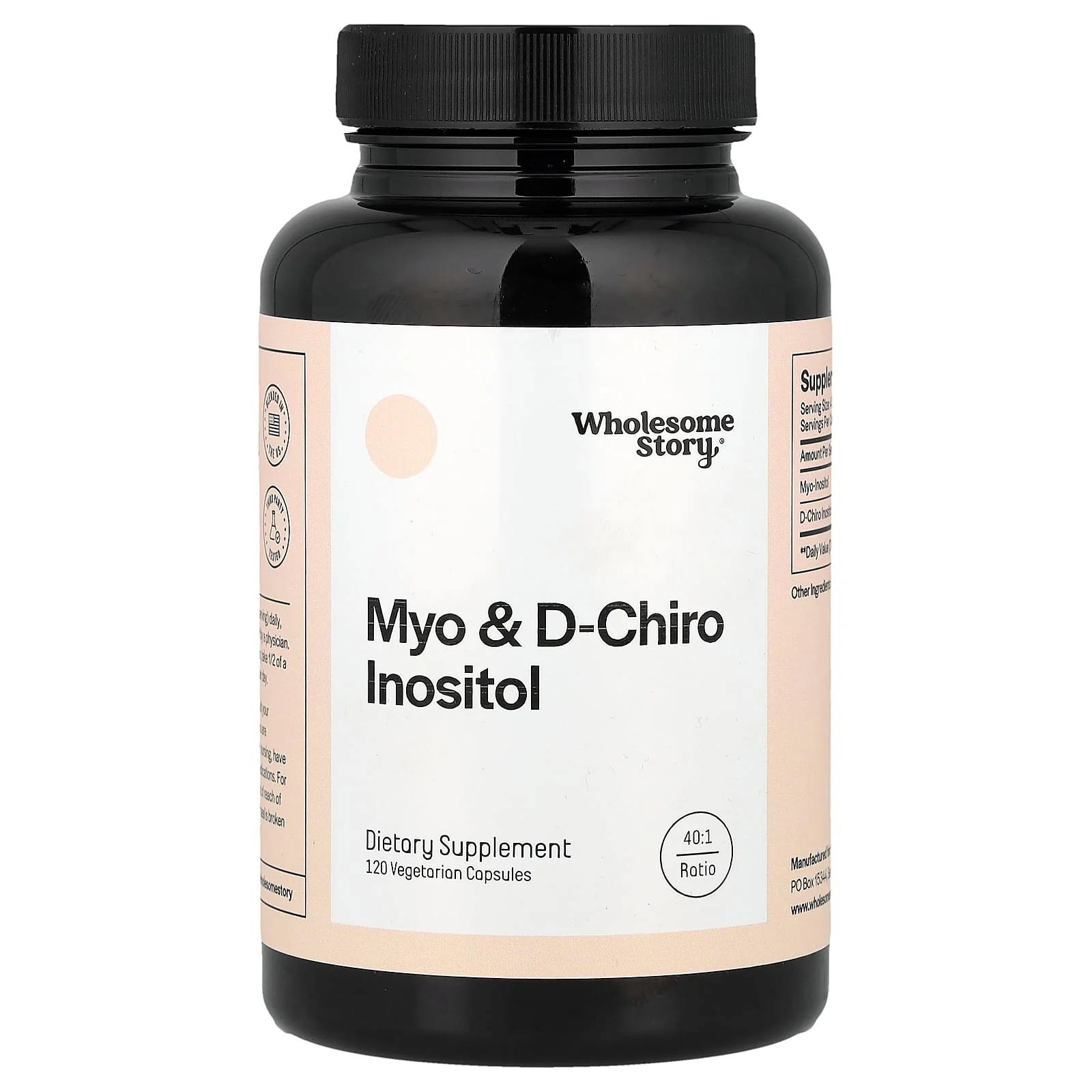 2 X Wholesome Story, Myo & D-Chiro Inositol, 120 Vegetarian Capsules