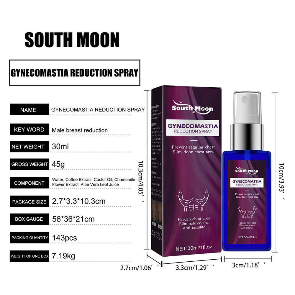 NEW 30ml AUCHEST Gynecomastia Reduction Spray Body Shaping (-50% OFF) 2023 Hot