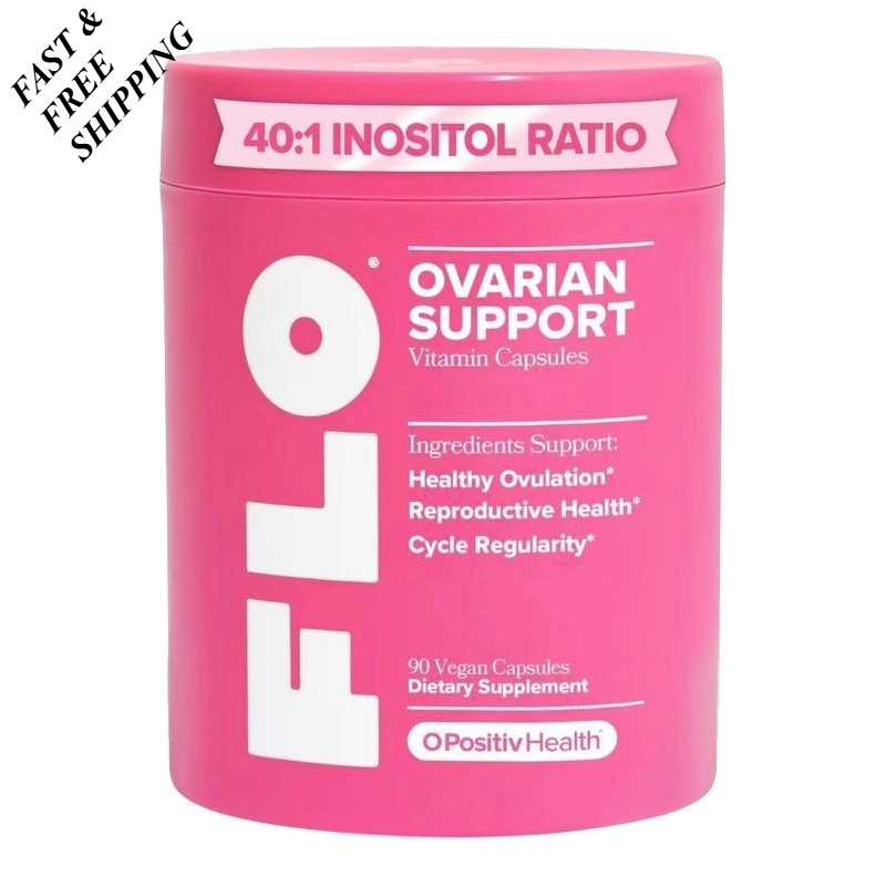 2 BOTTLES-O Positiv FLO Ovarian Support Vitamin-Women’s Ovarian Health & Hormone