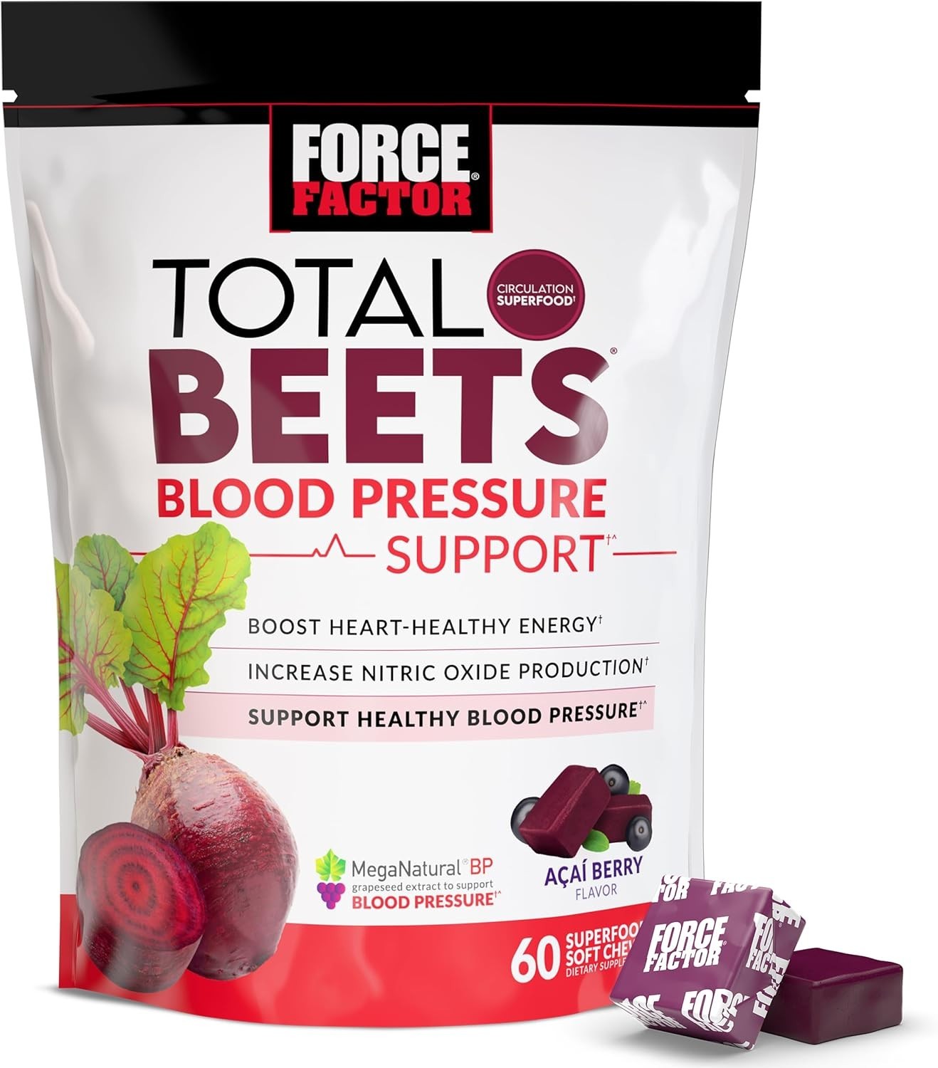 Total Beets Blood Pressure Support Supplements with Beet Powder, Great-Tastin…