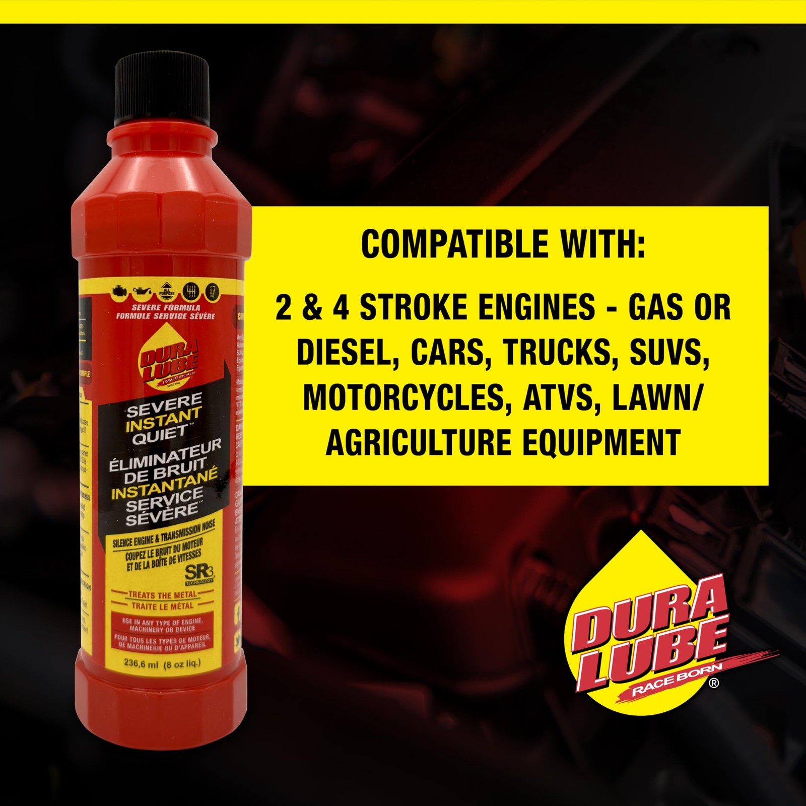 Severe Instant Quiet – Engine, Transmission, Power Steering | 8 oz., 6-Pack