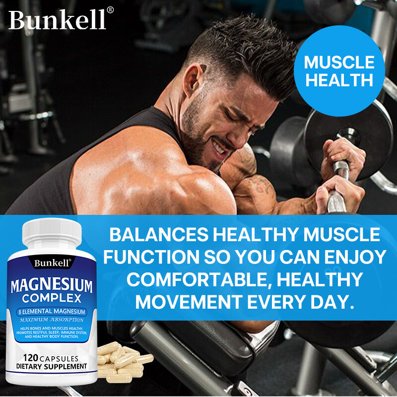 Magnesium Complex Supplement 8 Elemental Magnesium 1000mg – Maximum Absorption