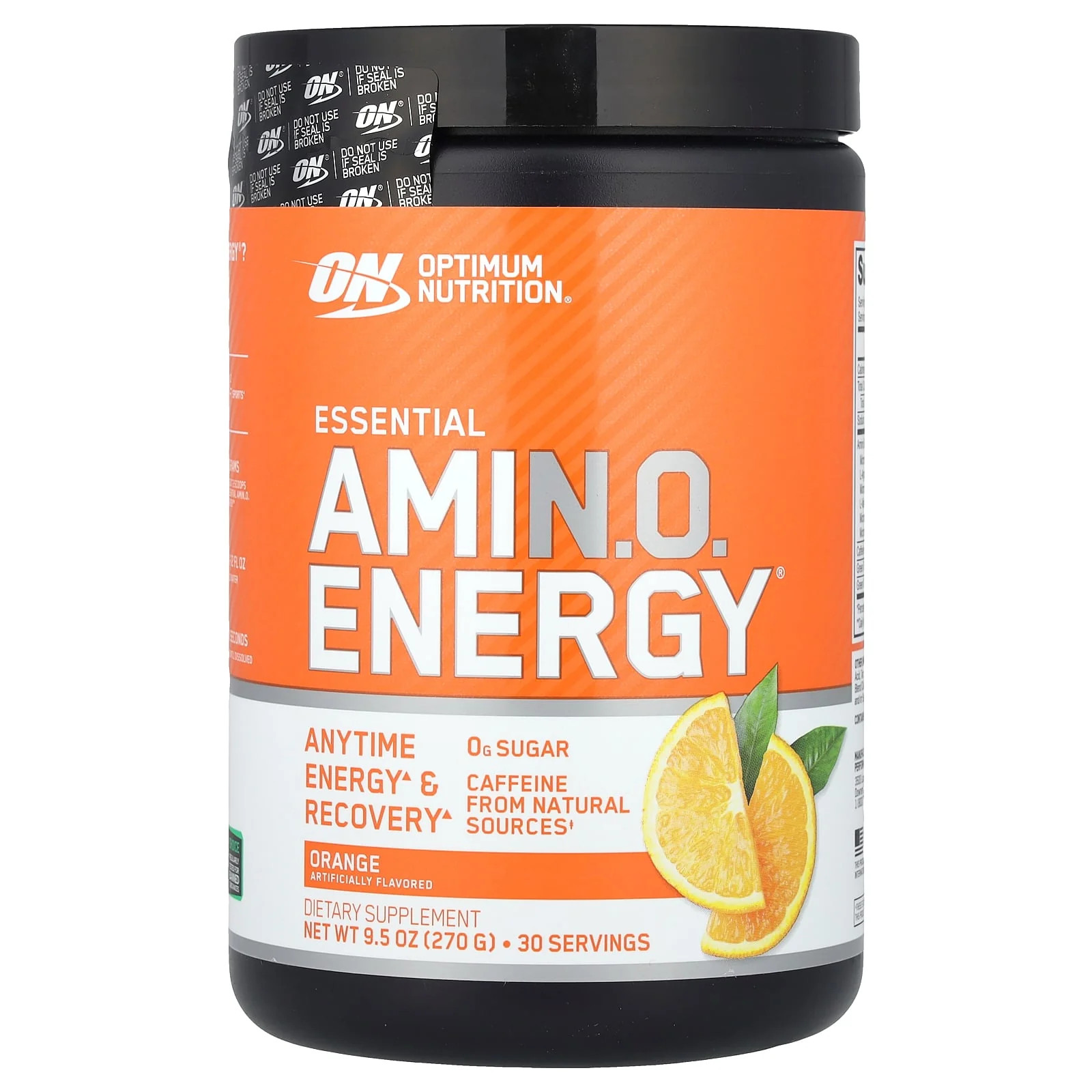 2 X Optimum Nutrition, Essential Amin.O. Energy�, Orange, 9.5 oz (270 g)