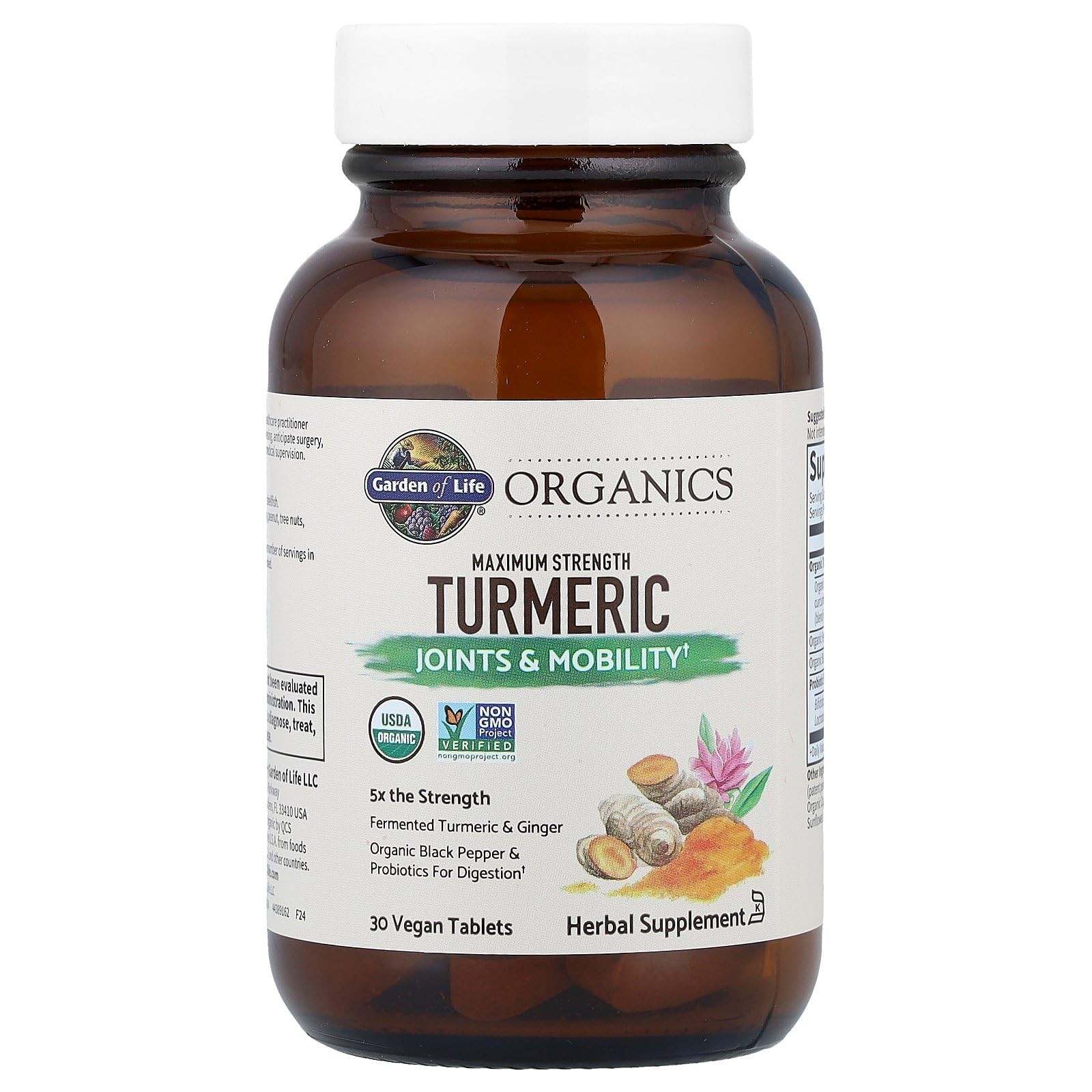 Garden of Life Organics Maximum Strength Turmeric Joints & Mobility Support 3…