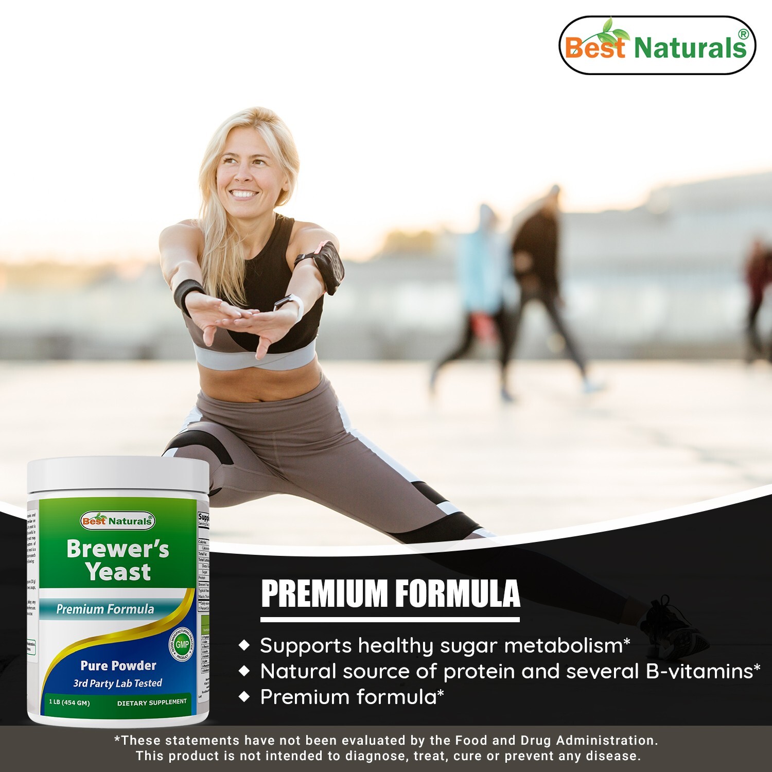 Best Naturals 100% Pure Brewers Yeast Powder – 16 oz
