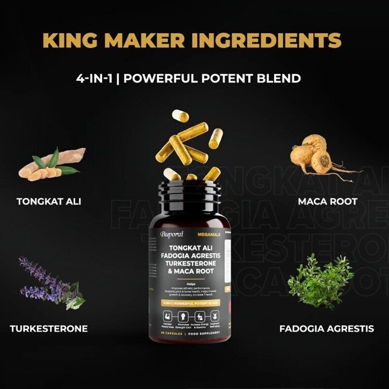 Turkesterone & Maca Root 60pcs, Reduce Fatigue, Improve Mental Well-being