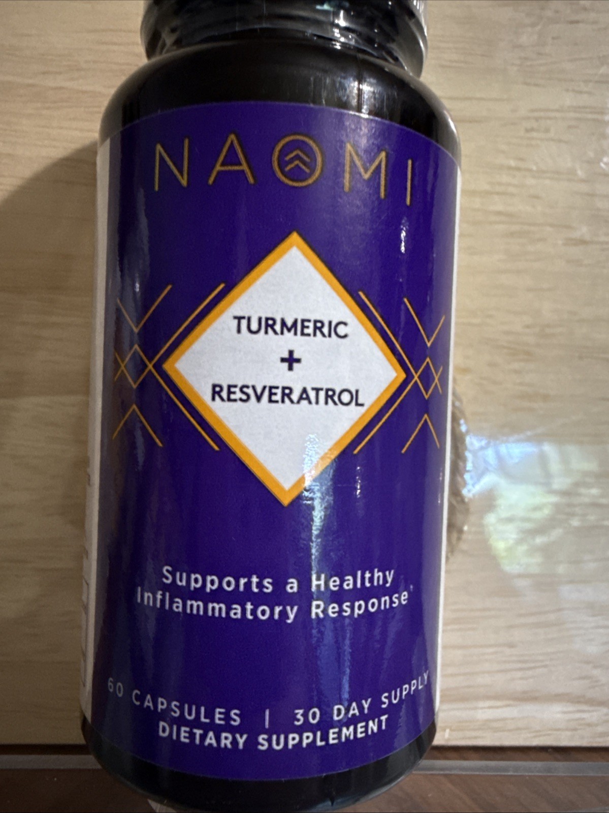 NAOMI Turmeric + Resveratrol All Fully Standardized 1000mg 95% Curcuminoids 60