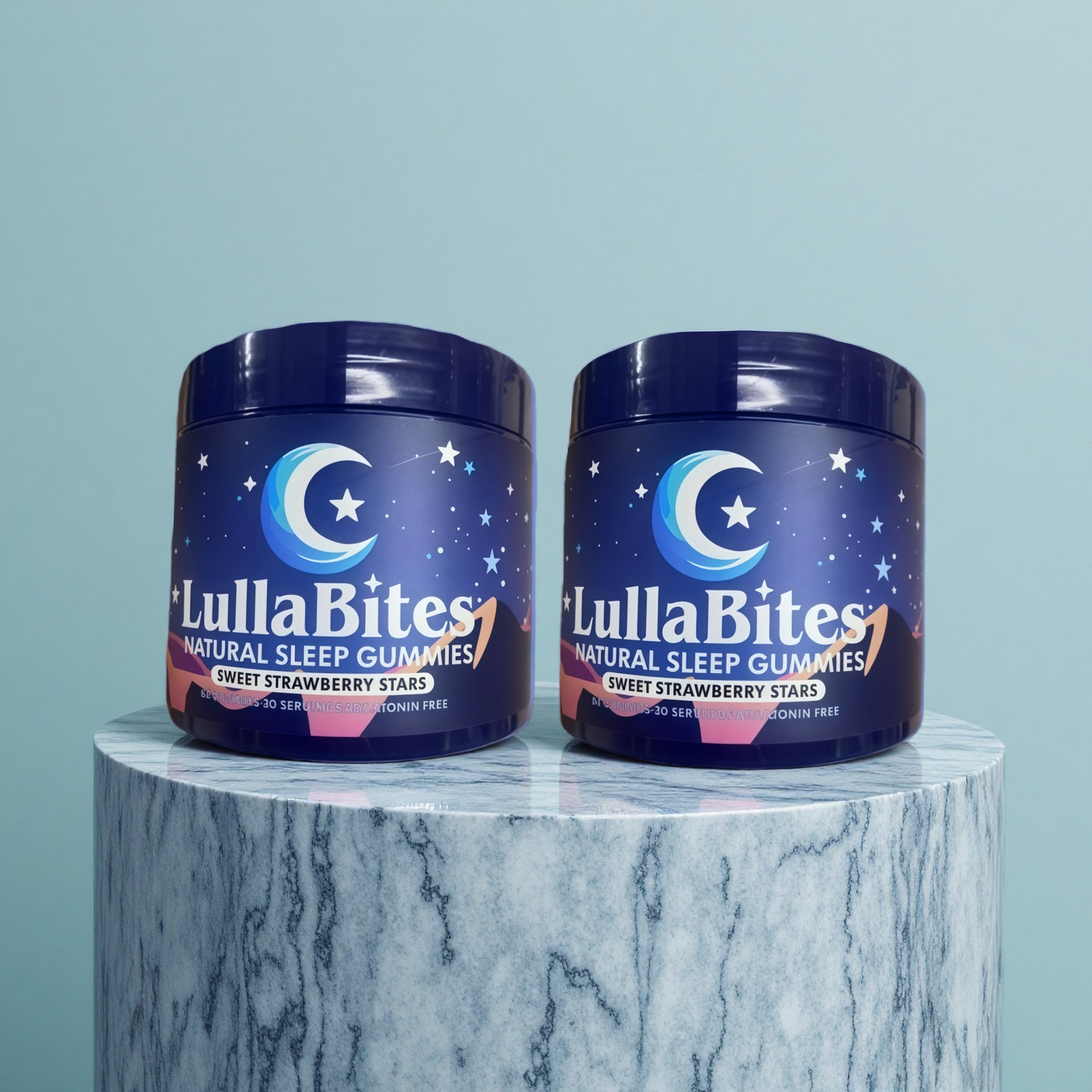 Sleep LullaBites-Natural Gummies With 5-HTP,L-Theanine,Magnesium & Valerian Root