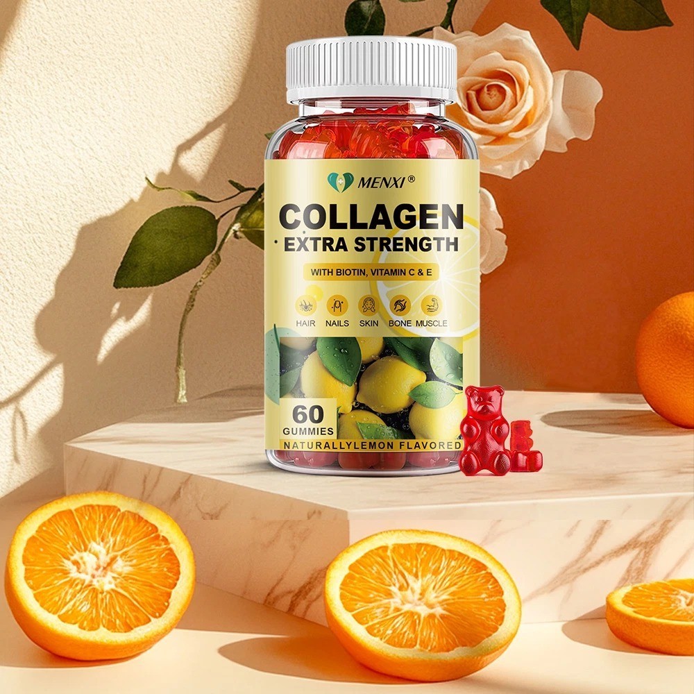 Collagen Gummies Extra Strength with Vitamin C, Zinc & Biotin -60 Gummies