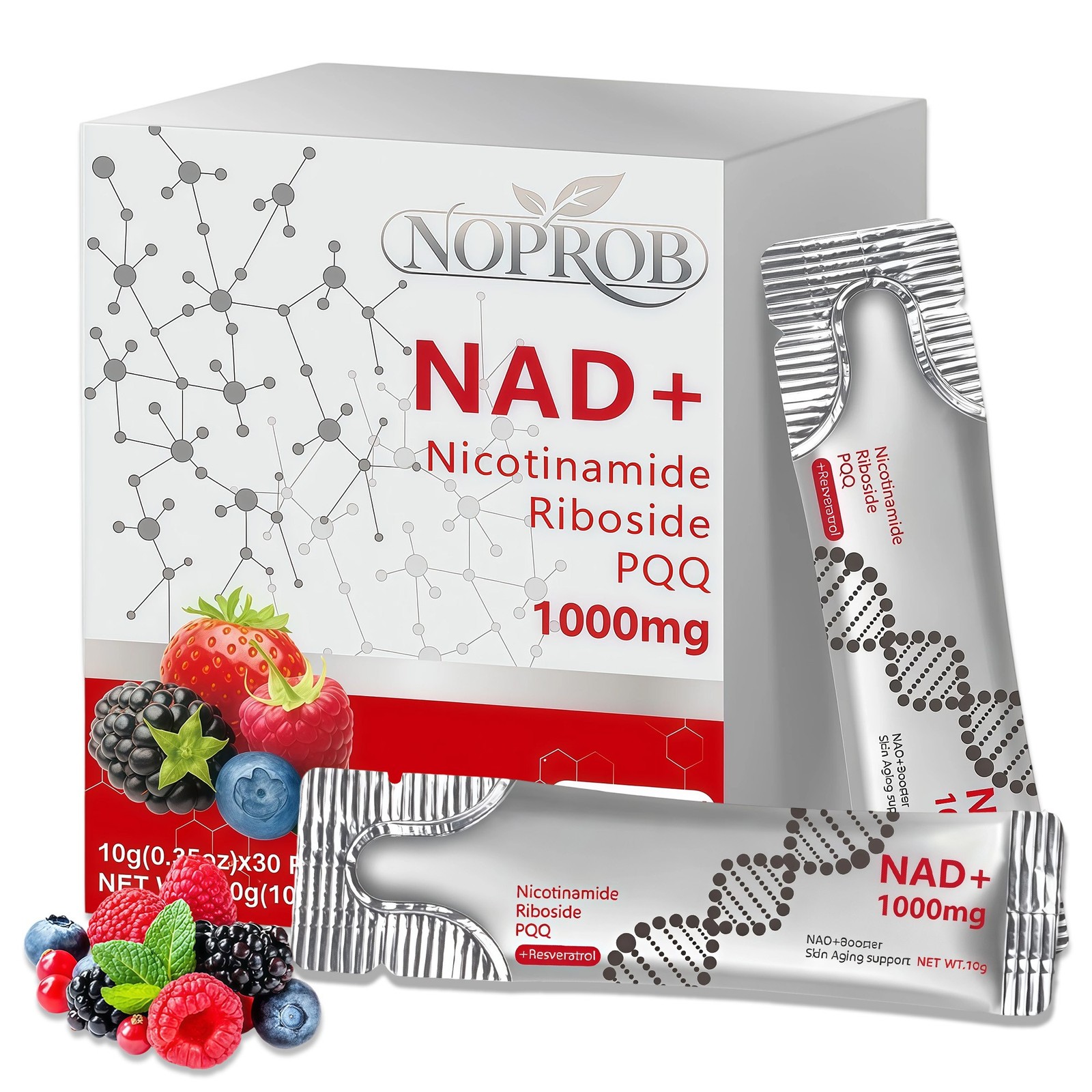 NAD+ Supplement 60pcs Premium Nicotinamide Riboside & Resveratrol DNA Repair