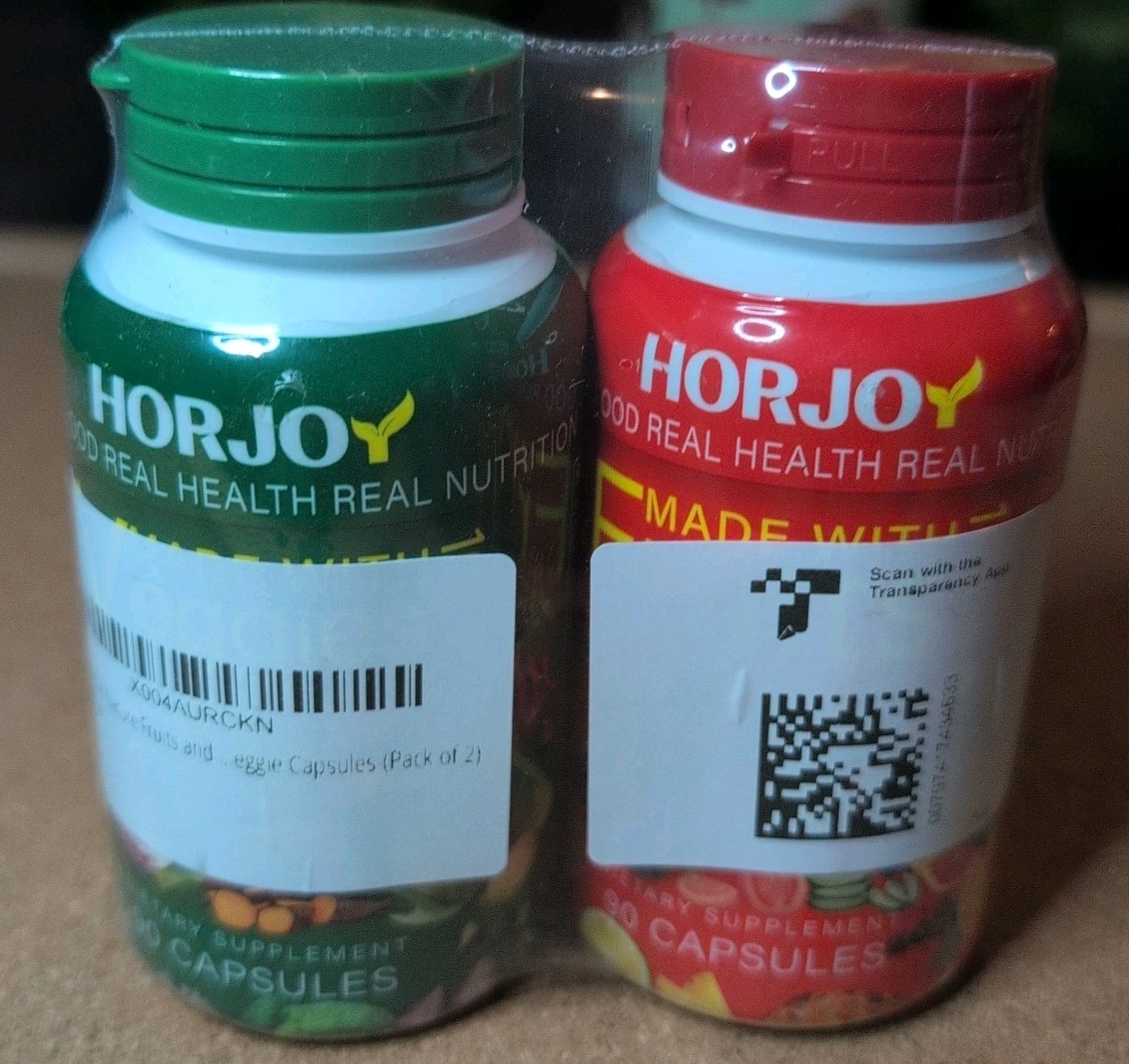 HORJOY Fruits and Veggies/Vitamins Supplements -180 Capsules EXP: 10/2026